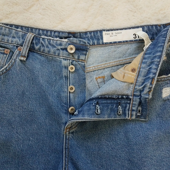 Rag & Bone Dre Low-Rise Denim Shorts - Picture 7 of 10